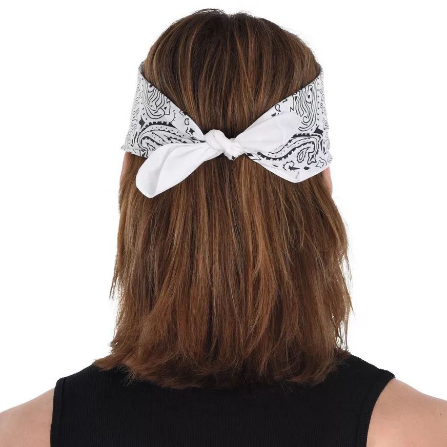 Decades 90s Refresh Paisley Bedazzled Bandana Back_Flat