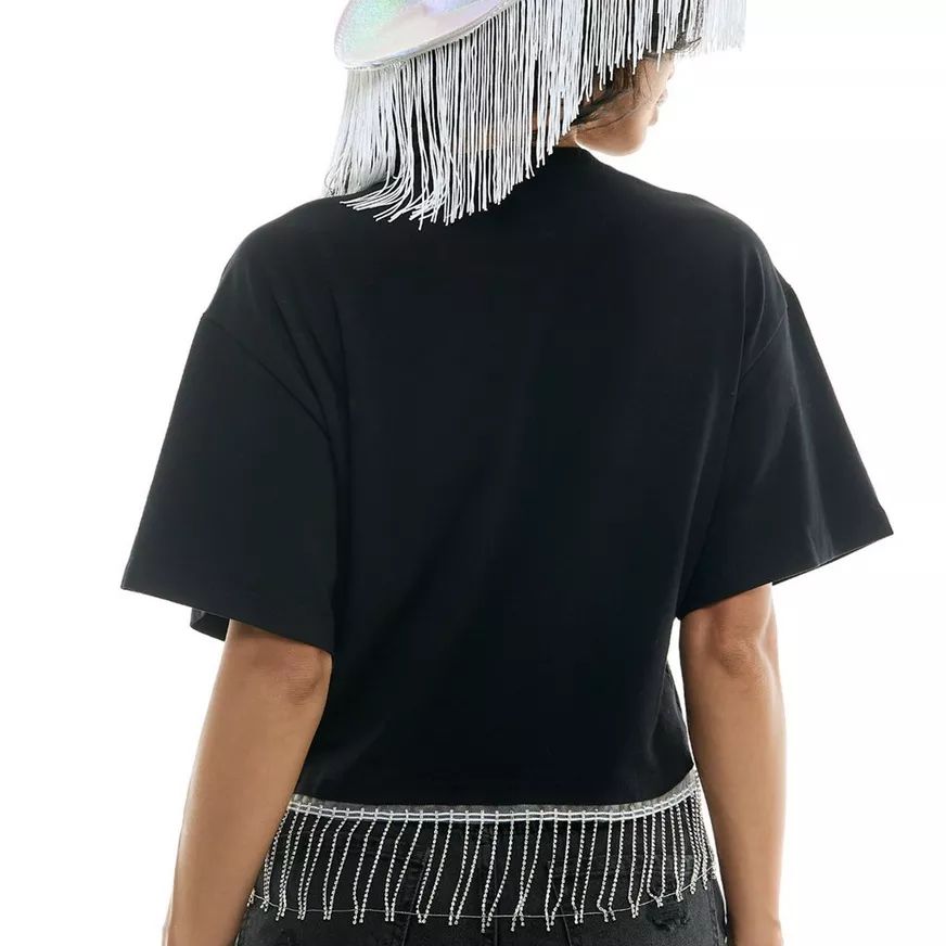 BRHNSTN FRNG TEE S/M