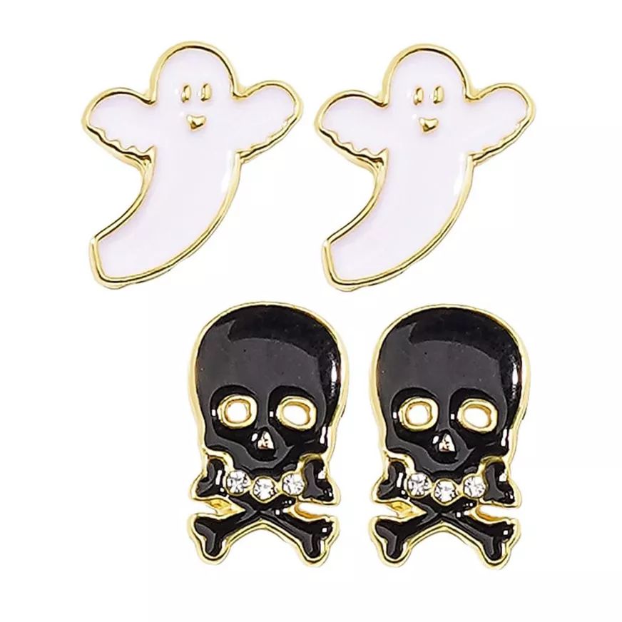 Halloween Icons Post Earrings Set, 6-pk Front_Flat