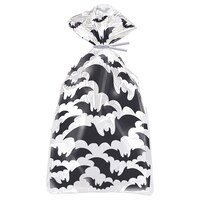 Sacs-cadeaux d'Halloween en cellophane chats noirs Unique, 5 po x 11 po, paq. 20