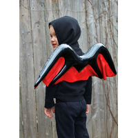 PartyAire Inflatable Bat Wings Wearable Costume Accessory Back_Angled_Left