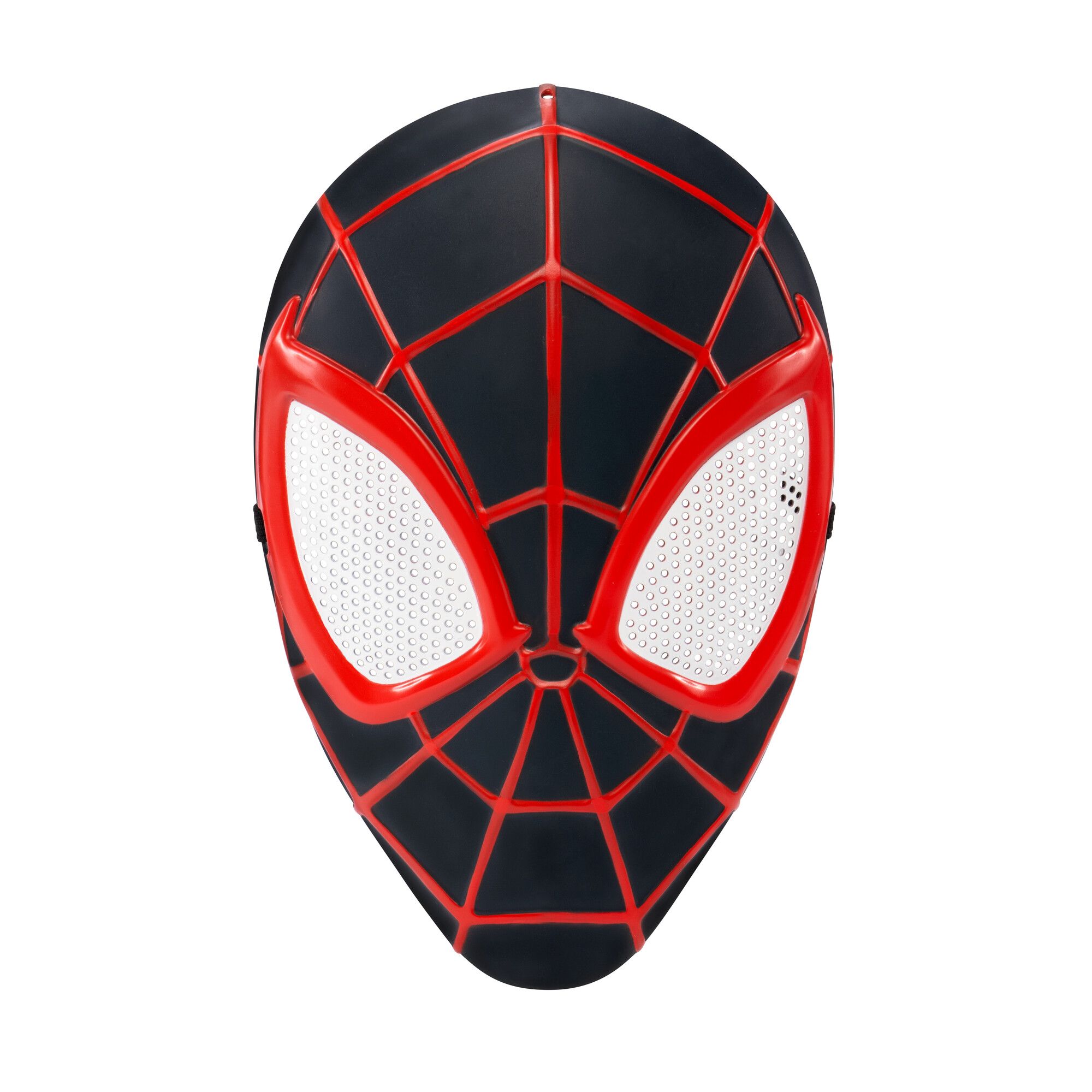 Marvel Spiderman Miles Morales Mask Wearable Costume Accessory, Unisex, Child Standard Front_Flat