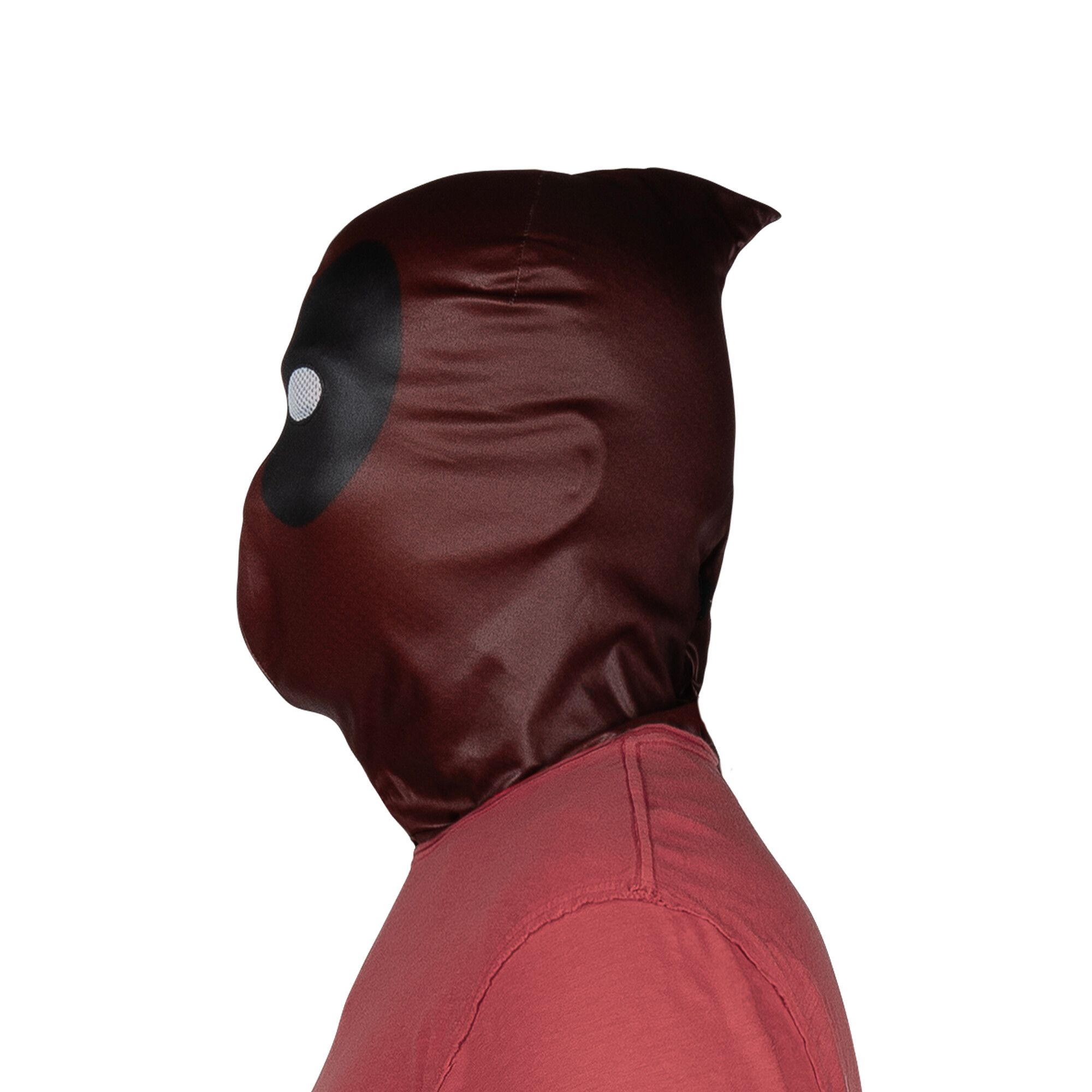 Marvel Deadpool Fabric Mask Wearable Costume Accessory, Unisex, Adult Standard Side_Left