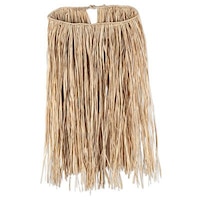 Adult Natural Grass Hula Skirt, Tan, One Size, for Summer Party Front_Flat