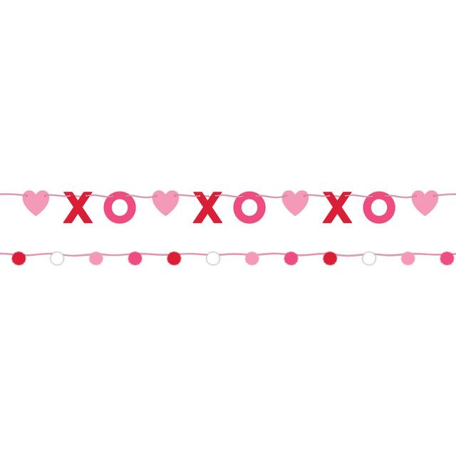 Valentines Happy Valentine's Day Double MDF Banner Front_Flat