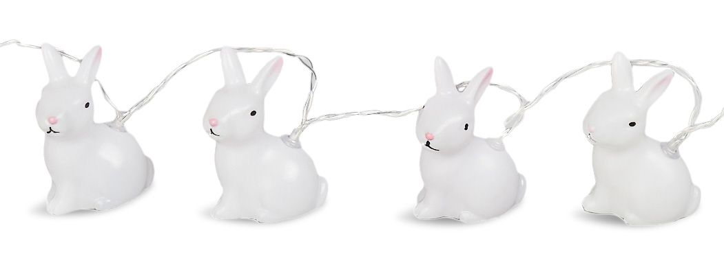 Easter PVC Bunny Rabbit String Light, 1.5-m CloseUp