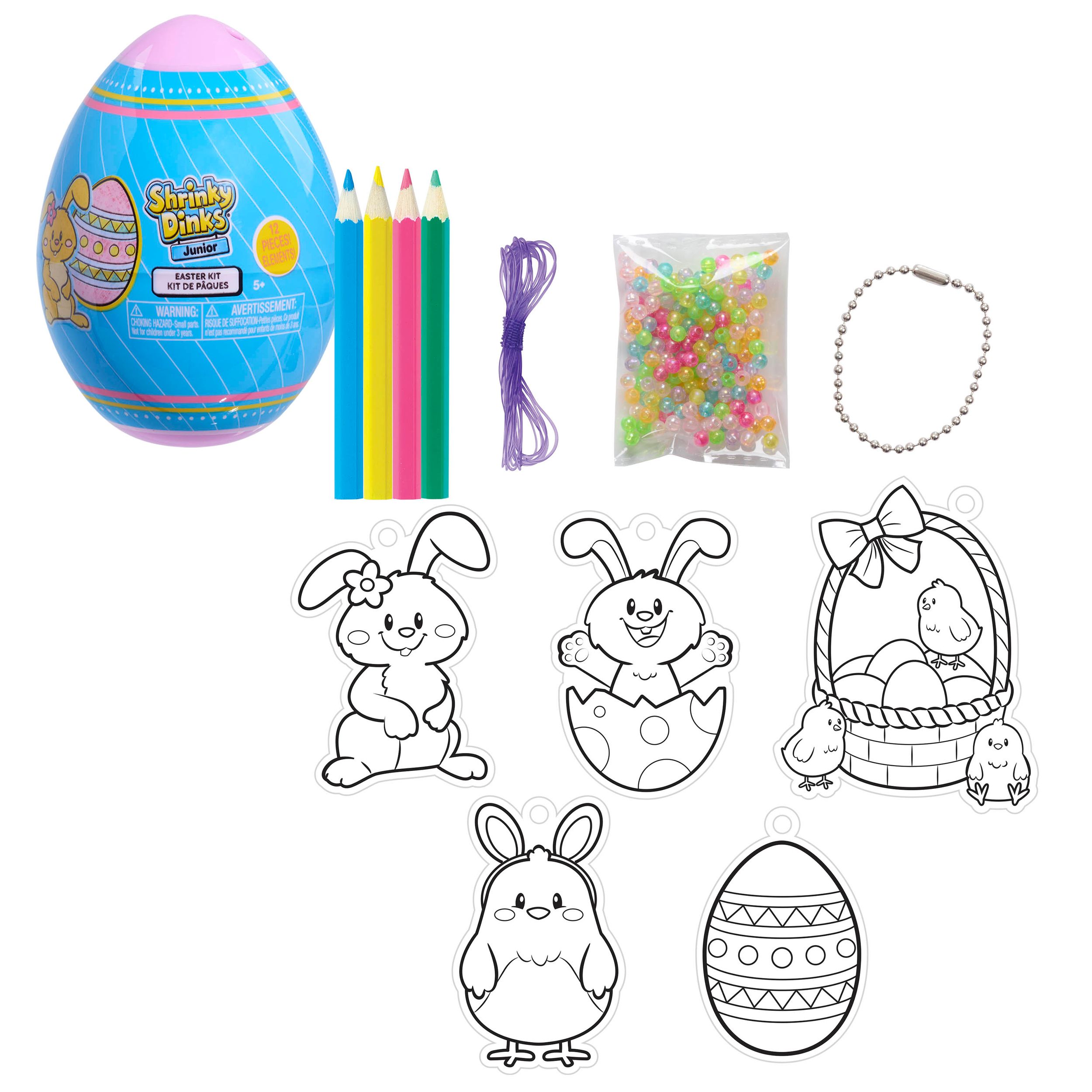 Trousse de Pâques décoration rétrécissante dans une capsule oeuf, paq. 21 Composite_or_Mixed