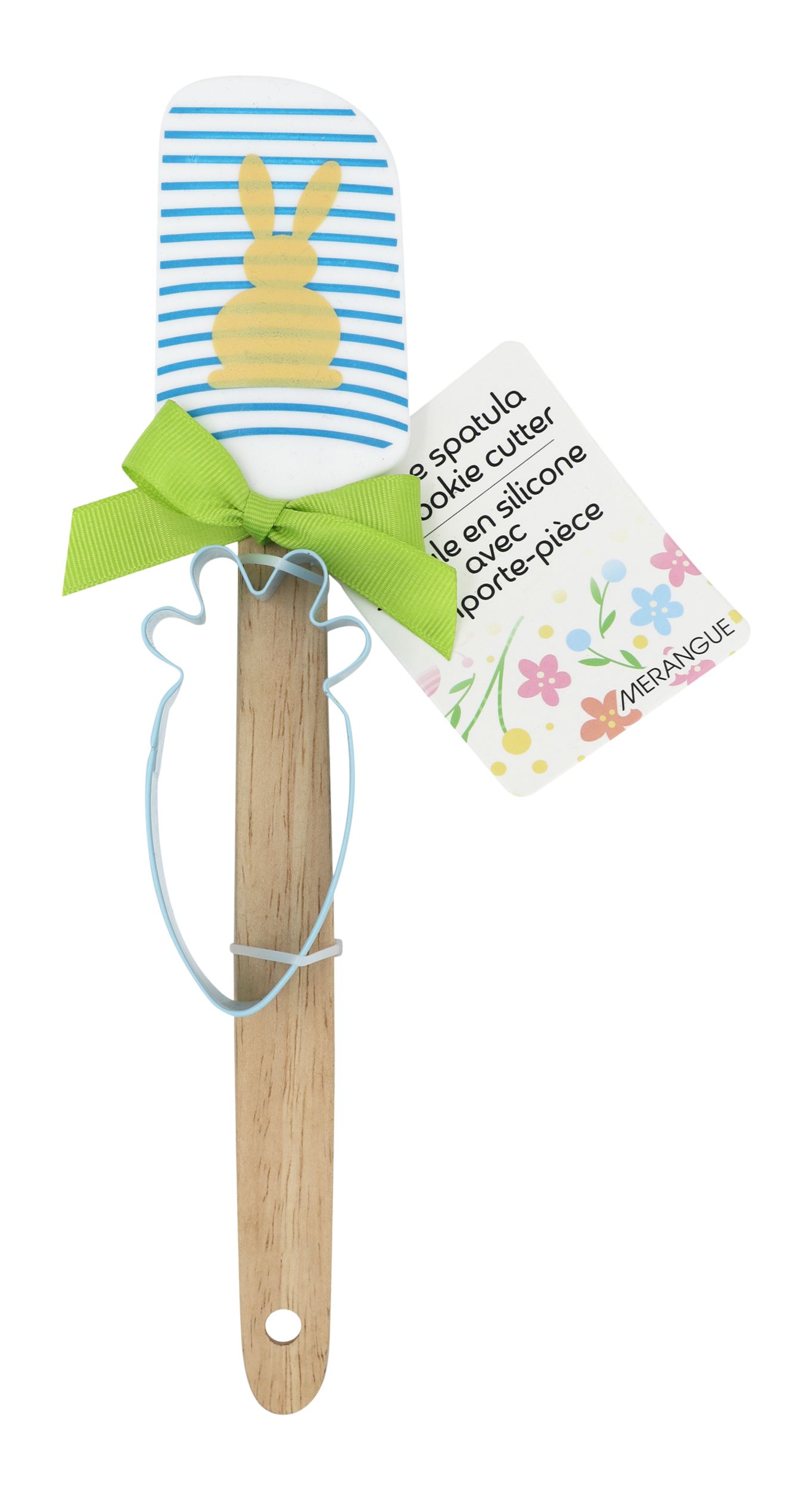 Grattoir de Pâques en silicone avec emporte-pièce, varié Front_Flat