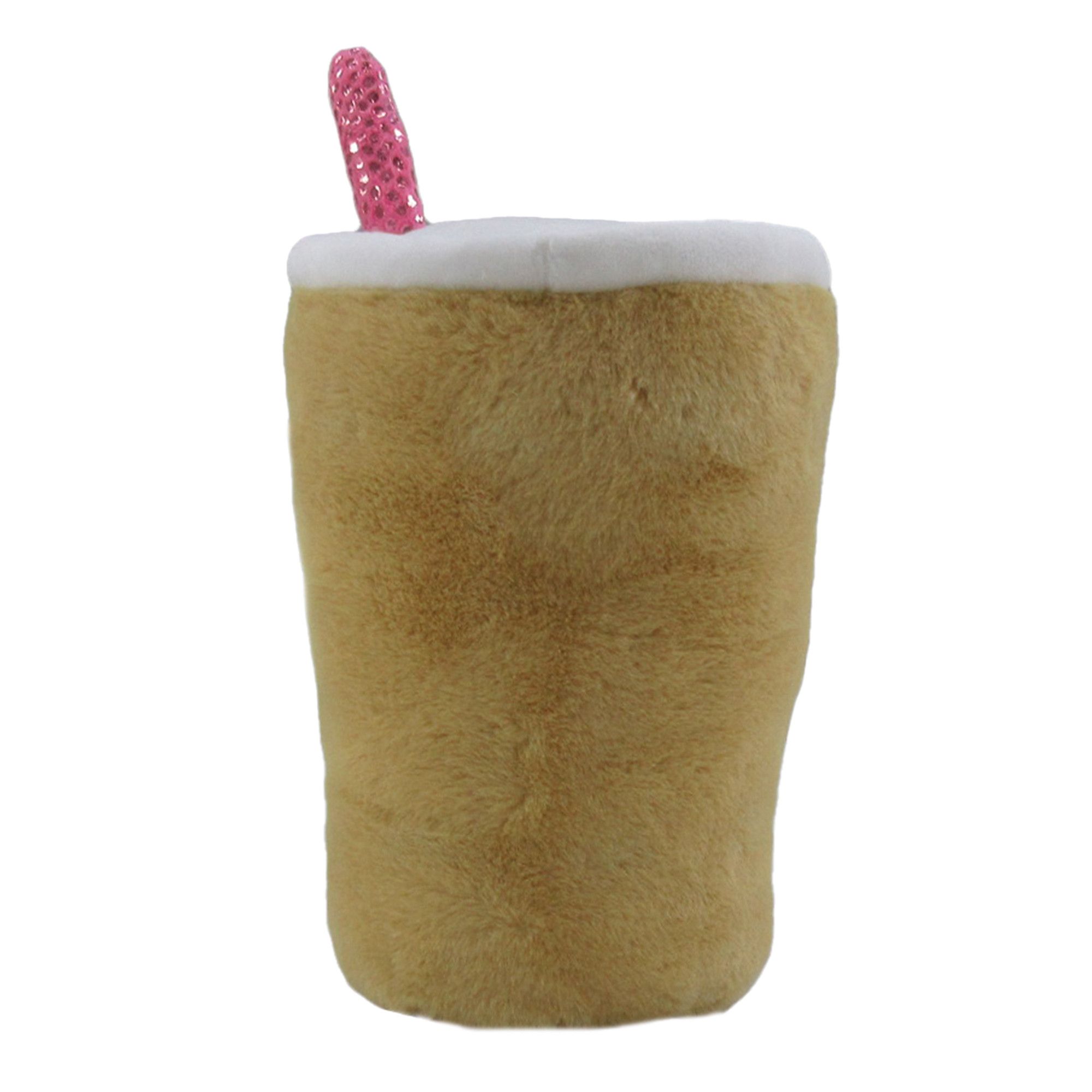 Peluche en forme de gobelet pour thé boba de la Saint-Valentin, 10 po Back_Flat