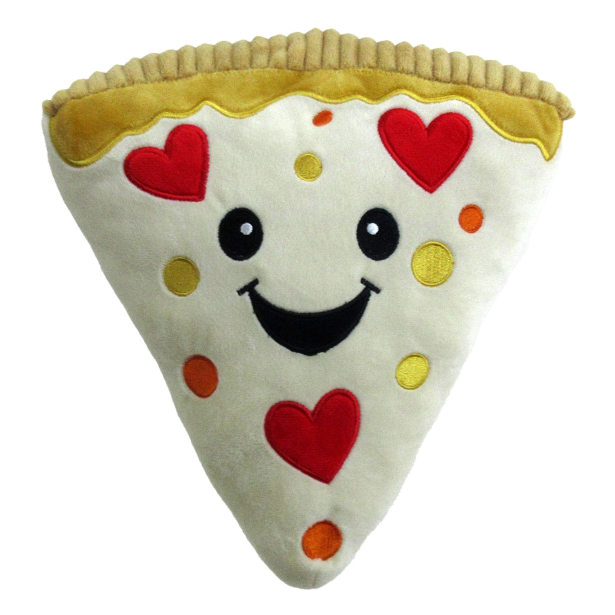 Peluche en forme de pizza de la Saint-Valentin, 11 po Front_Flat