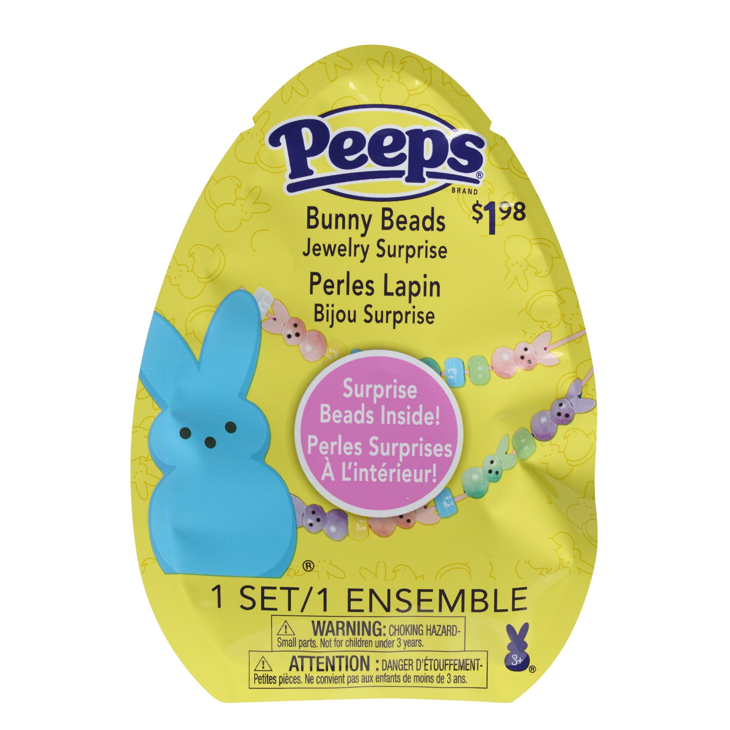 Peeps Kids' Easter Beads Jewelry Surprise Kit, Assorted, Wearable Accessory for Easter, Ages 3+ Front_Flat