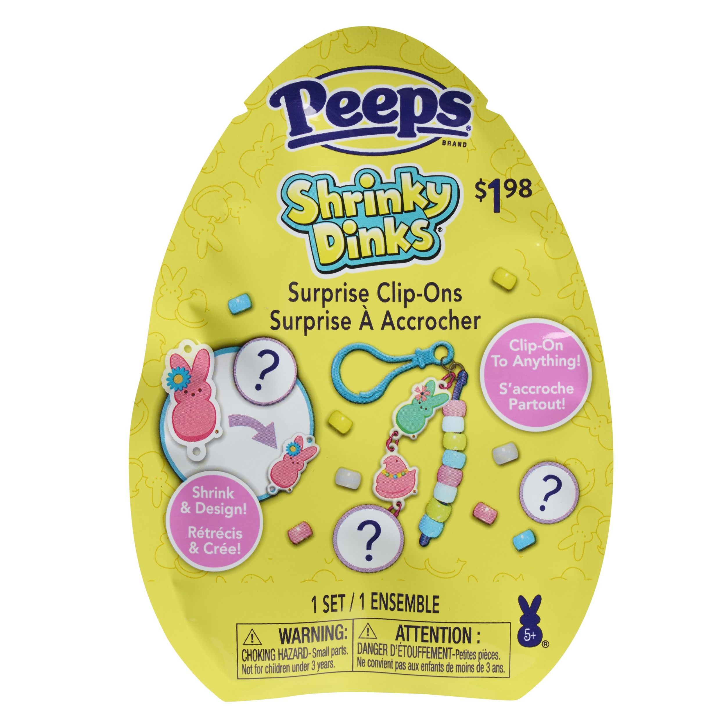 Peeps Kids' Easter Beads Jewelry Surprise Kit, Assorted, Wearable Accessory for Easter, Ages 3+ Front_Flat