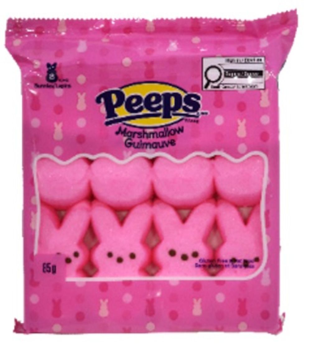 Bonbons à la guimauve classique Peeps, lapin, 85 g Front_Flat