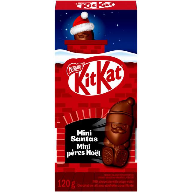 KitKat Holiday Santa Chimney Chocolate, 120-g Front_Flat