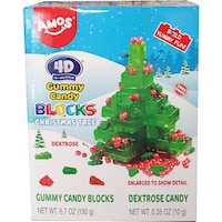 4D Gummy Blocks Christmas Tree, Gummy Candy Blocks, 190-g Front_Elevated