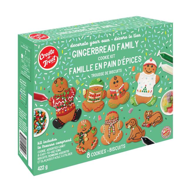Create A Treat Pre-Built Gingerbread House Cookie Kit, 842-g Front_Angled_Right