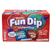 Fun Dip Valentine's Day Card and Candy, 24-pc Front_Elevated