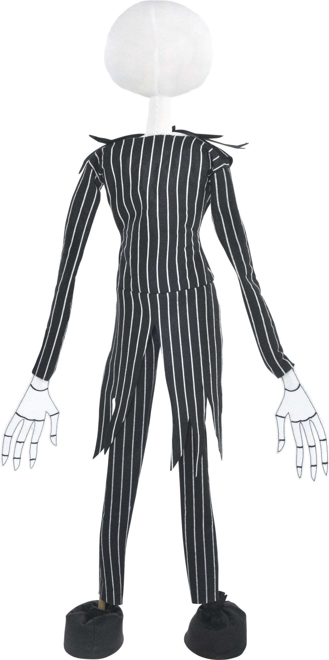 Jack Skellington, L'Étrange Noël de Monsieur Jack, personnage debout géant, noir/blanc, 36 po, décoration intérieure/extérieure pour Halloween Back_Flat