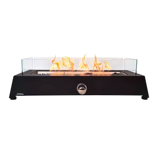 Sunbeam Bolt Pile de feu de table en acier, y compris garde-vent & Perles de verre