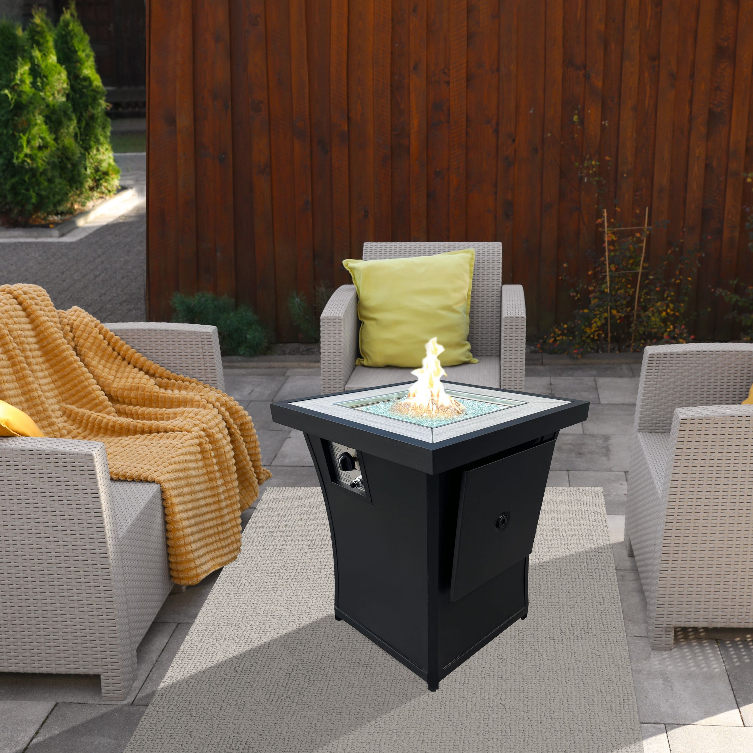 Sunbeam Urban Aluminum Fire Pit Front_Angled_Left