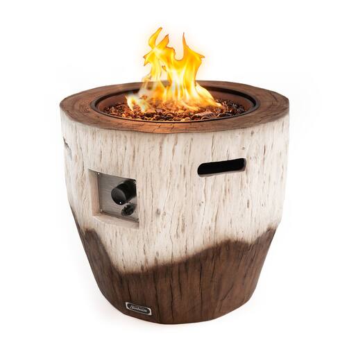 Sunbeam Alpine Thermoset Resin Fire Pit, Includes Lid & Protective Cover