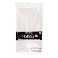 Rectangle Plastic Reusable Table Cover, Blue, 54x108-in, for Baby Shower/Hanukkah/Birthday Party