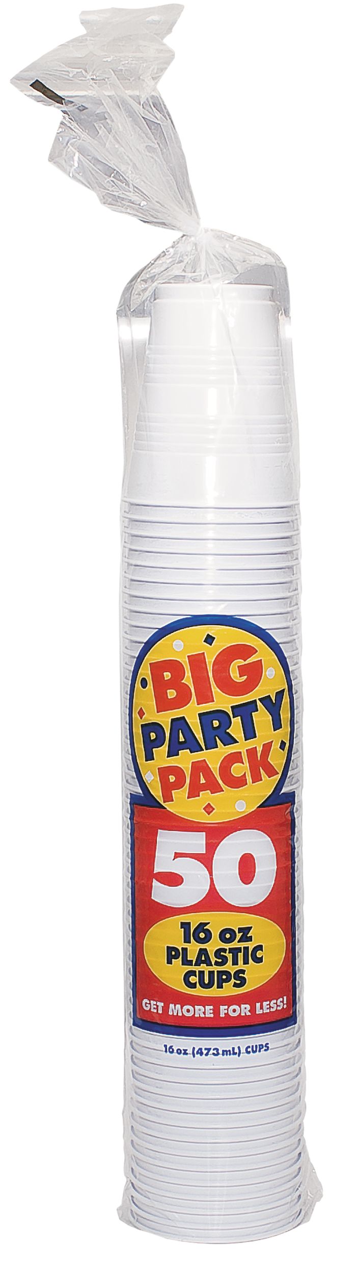 )50CT16OZ PLS CP WHT