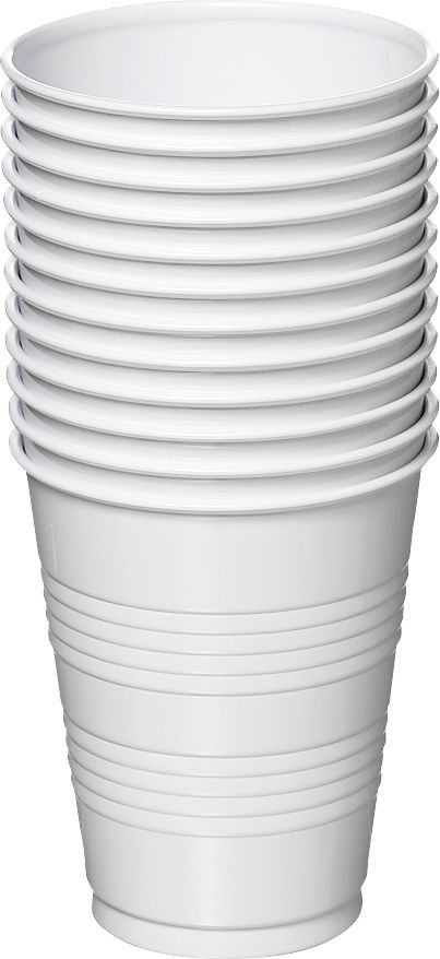 )50CT16OZ PLS CP WHT