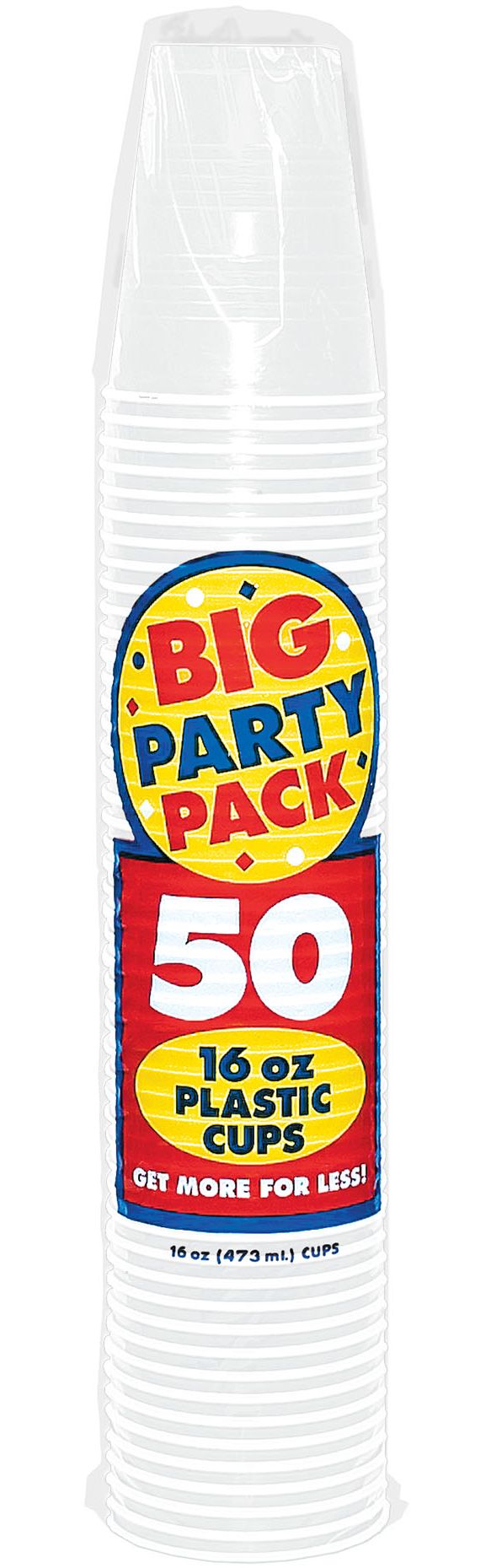 )50CT16OZ PLS CP WHT