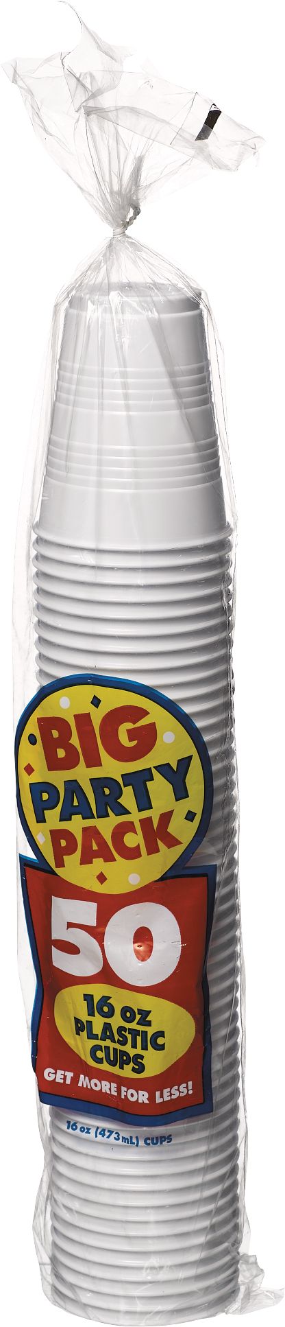 )50CT16OZ PLS CP WHT