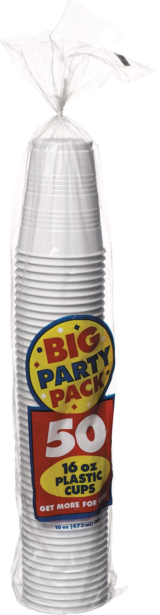 )50CT16OZ PLS CP WHT