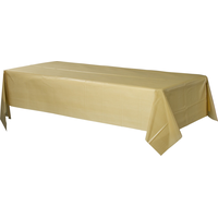 Rectangle Plastic Reusable Table Cover, Blue, 54x108-in, for Baby Shower/Hanukkah/Birthday Party