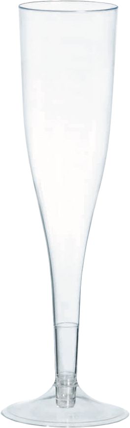 Flûtes à champagne en plastique de qualité supérieure pour anniversaires,  fêtes prénatales, plus, transparentes, 5 oz, paq. 8