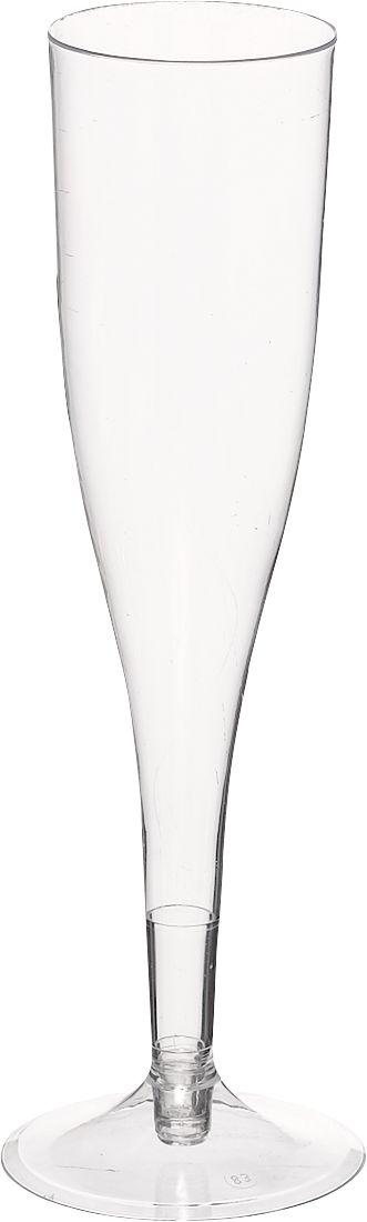 Big Party Pack Plastic Reusable Champagne Flutes, Clear, 5.5-oz, 20-pk, for Christmas/New Year's Eve/Graduation/Wedding Front_Elevated