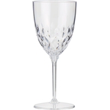 Premium Plastic Wine Glasses, Birthdays, Showers, More, Clear, 5-oz, 8-pk Front_Flat