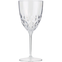 Premium Plastic Wine Glasses, Birthdays, Showers, More, Clear, 5-oz, 8-pk Front_Flat