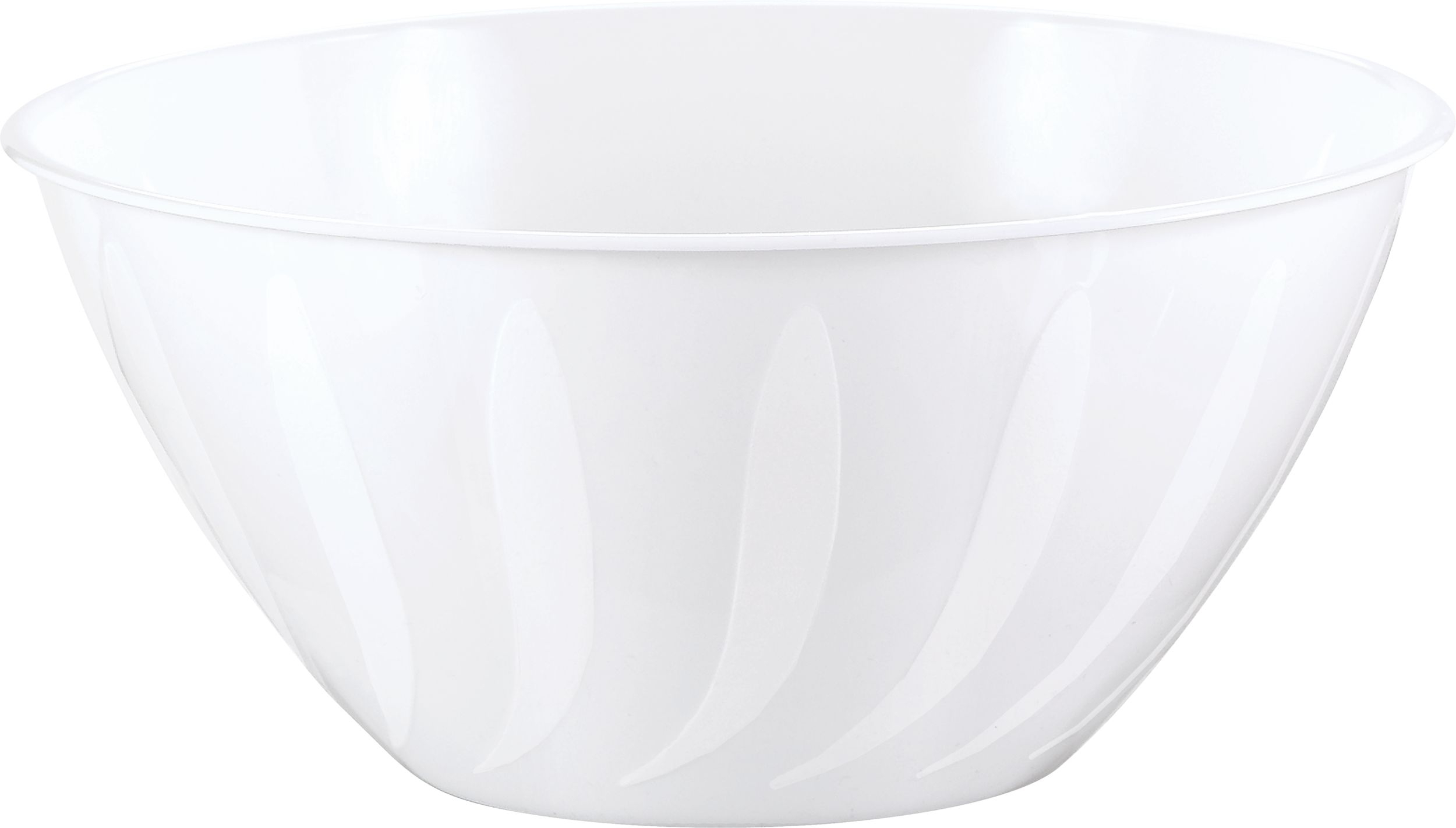 5QT BOWL PLST WHITE