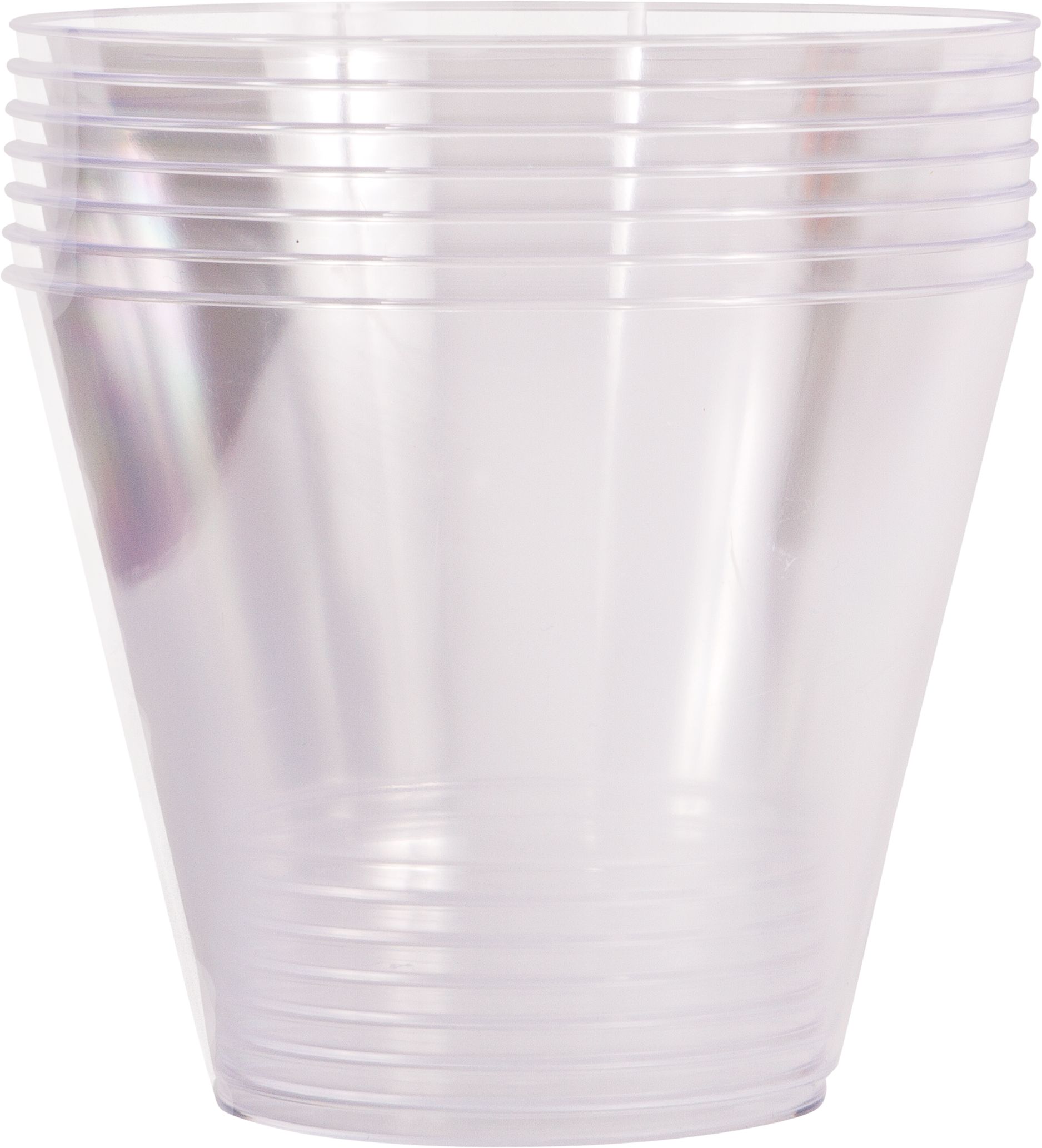Disposable Plastic Cups, Birthdays, Anniversaries more, Clear, 10-oz, 8-pk Front_Flat