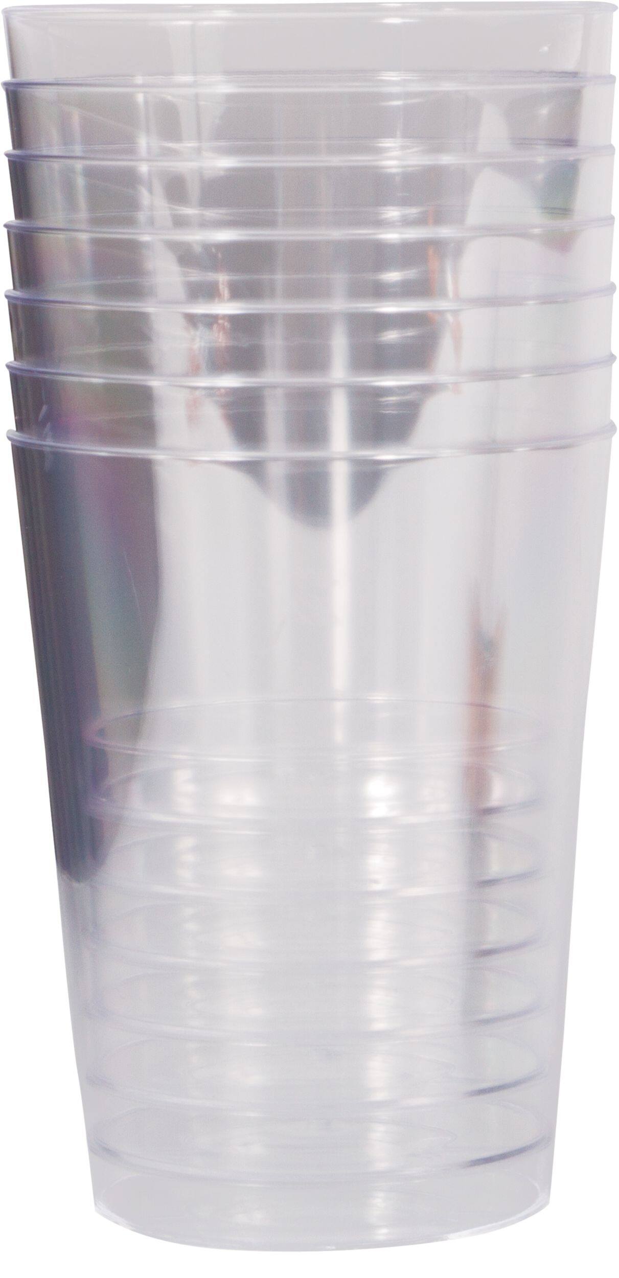 Disposable Plastic Cups, 9-oz, 8-pk Front_Flat