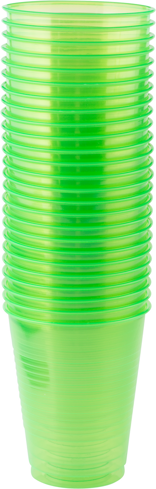 Lime Green Plastic Cups - 473ml – London Balloon Shop