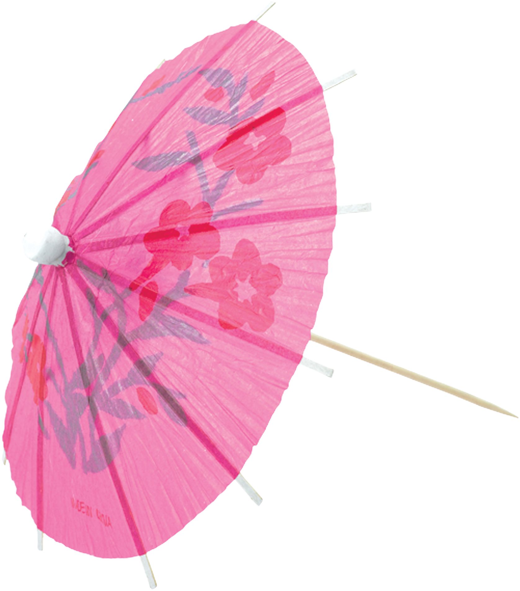 Parasol, pics à cocktail, mariages, anniversaires, couleurs variées, paq. 20 Front_Angled_Left