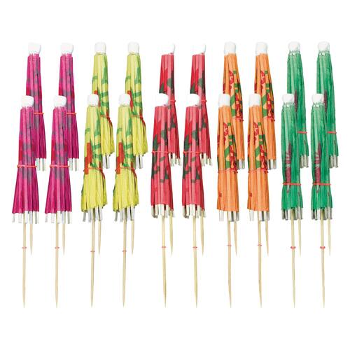 Umbrella, Cocktail Picks, Weddings, Anniversaries, Assorted Colours, 20-pk