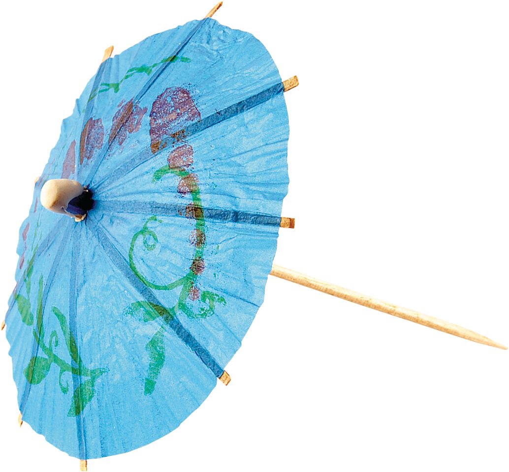 Parasol, pics à cocktail, mariages, anniversaires, couleurs variées, paq. 20 Front_Angled_Left