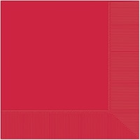 Serviettes de table, fêts d’anniversaire/mariage/anniversaire, couleurs variées, 6 1/2, paq. 20 Front_Flat