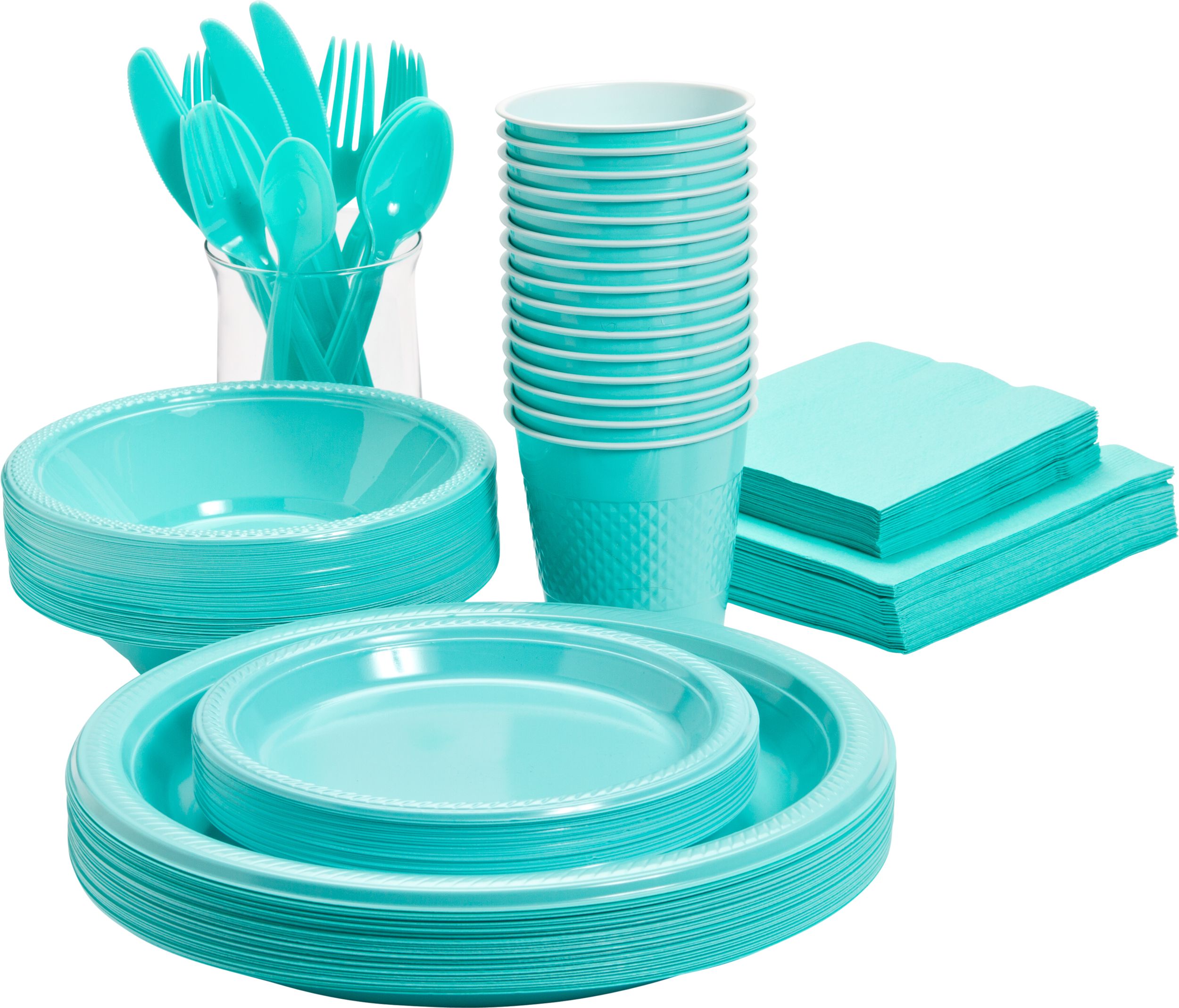 )PLT RBN BLU 7" 20CT