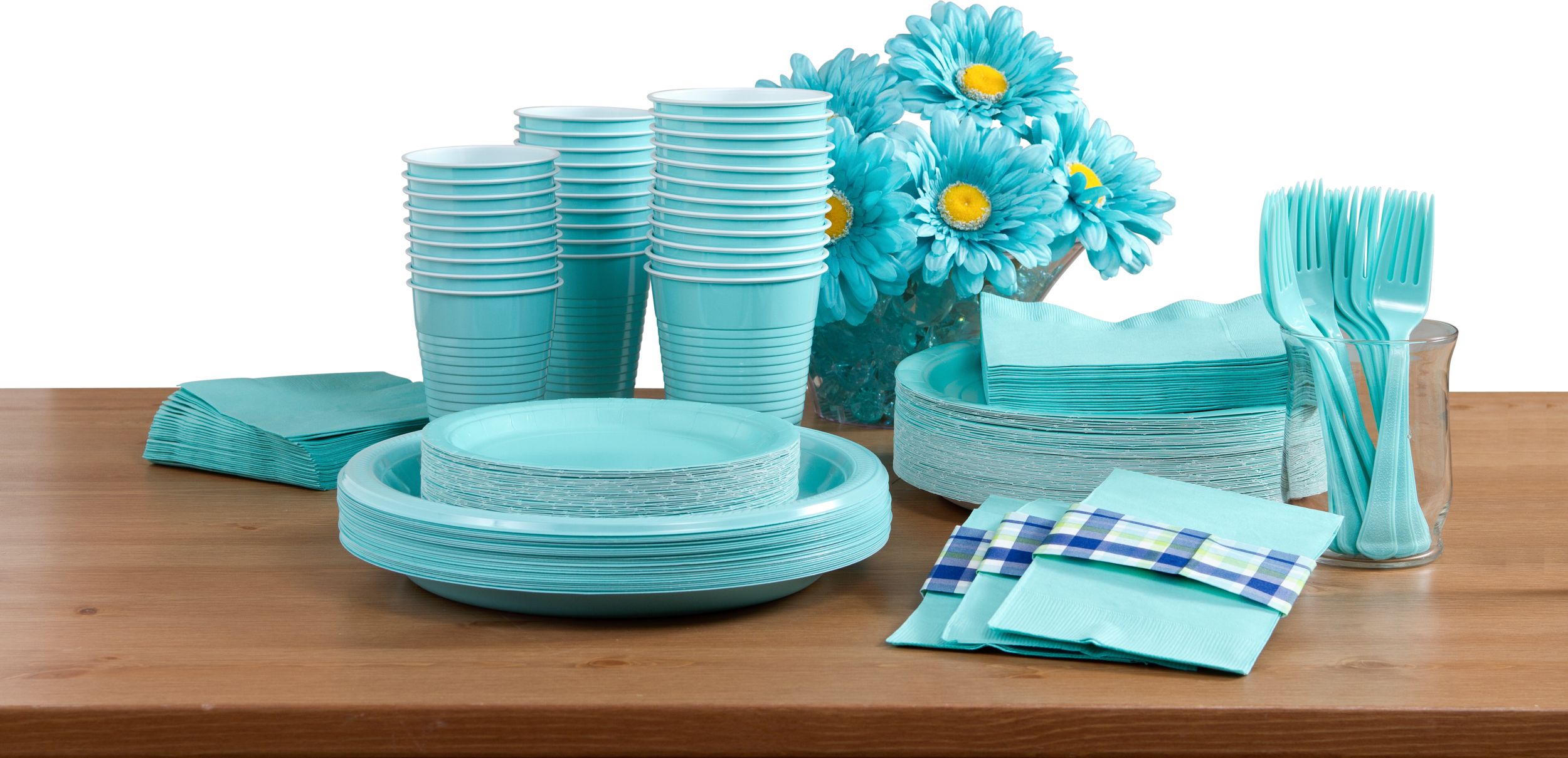 )PLT RBN BLU 7" 20CT