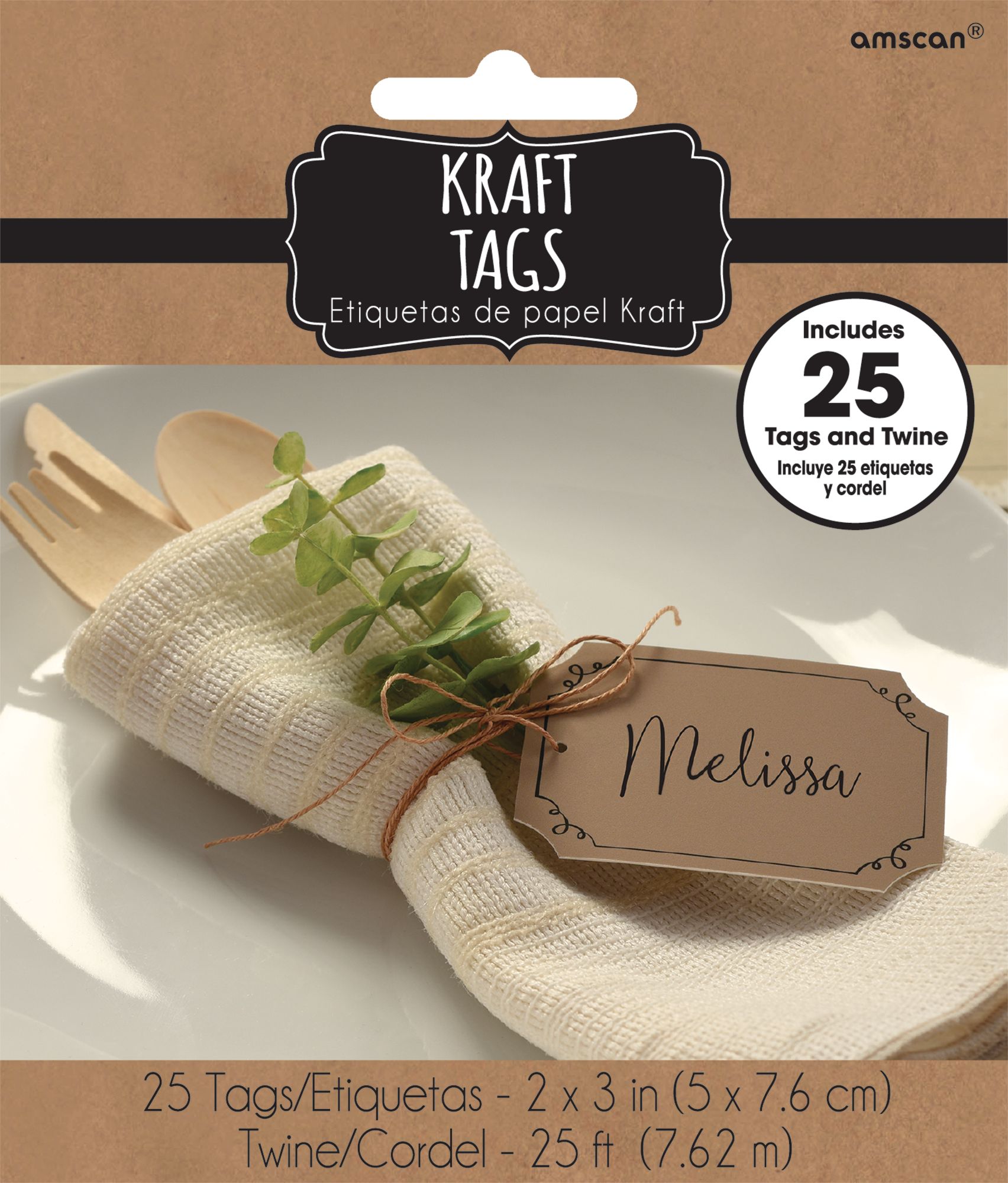 Kraft Tags, 25-pk Front_Flat