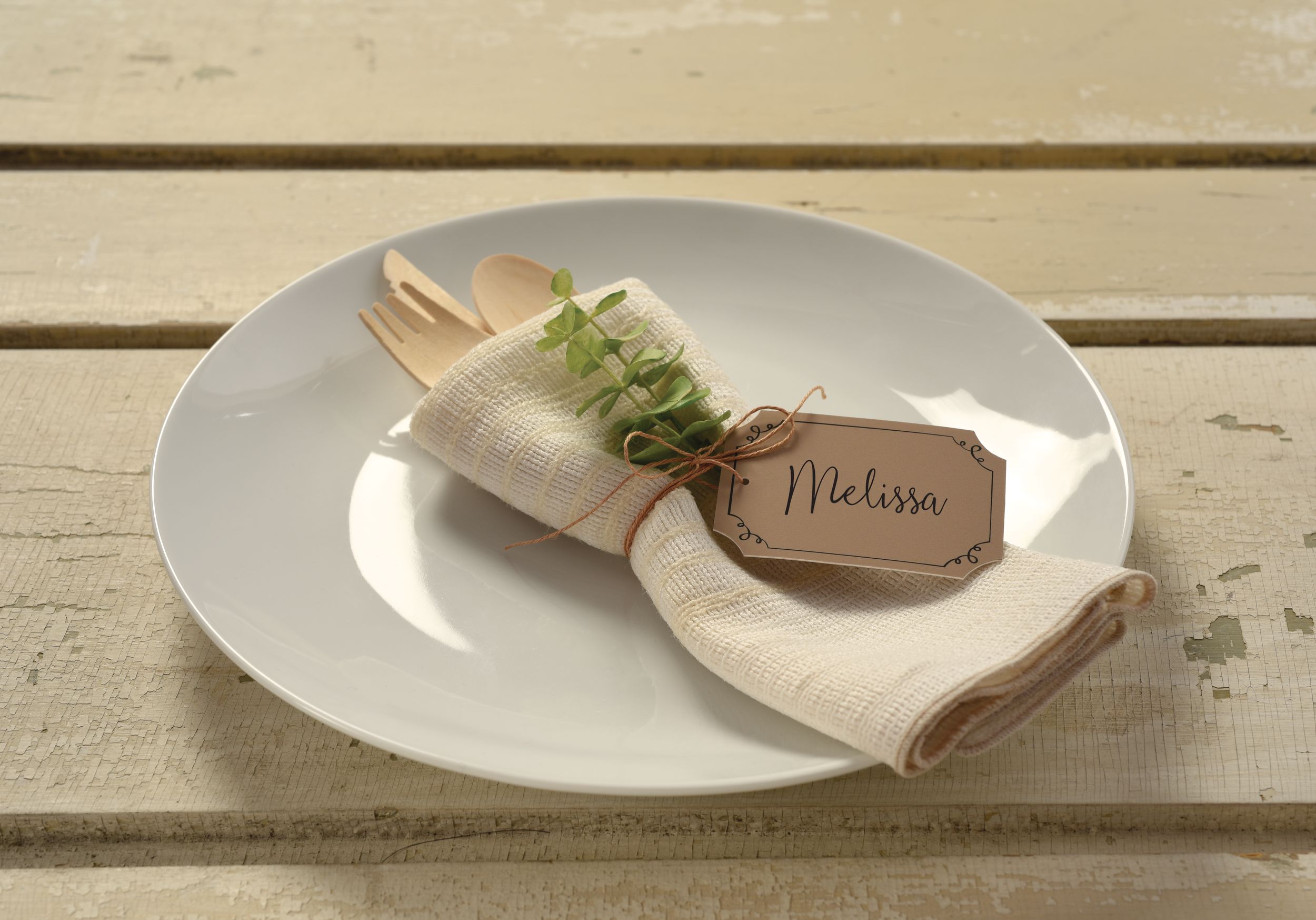 Kraft Tags, 25-pk Overhead_Flat