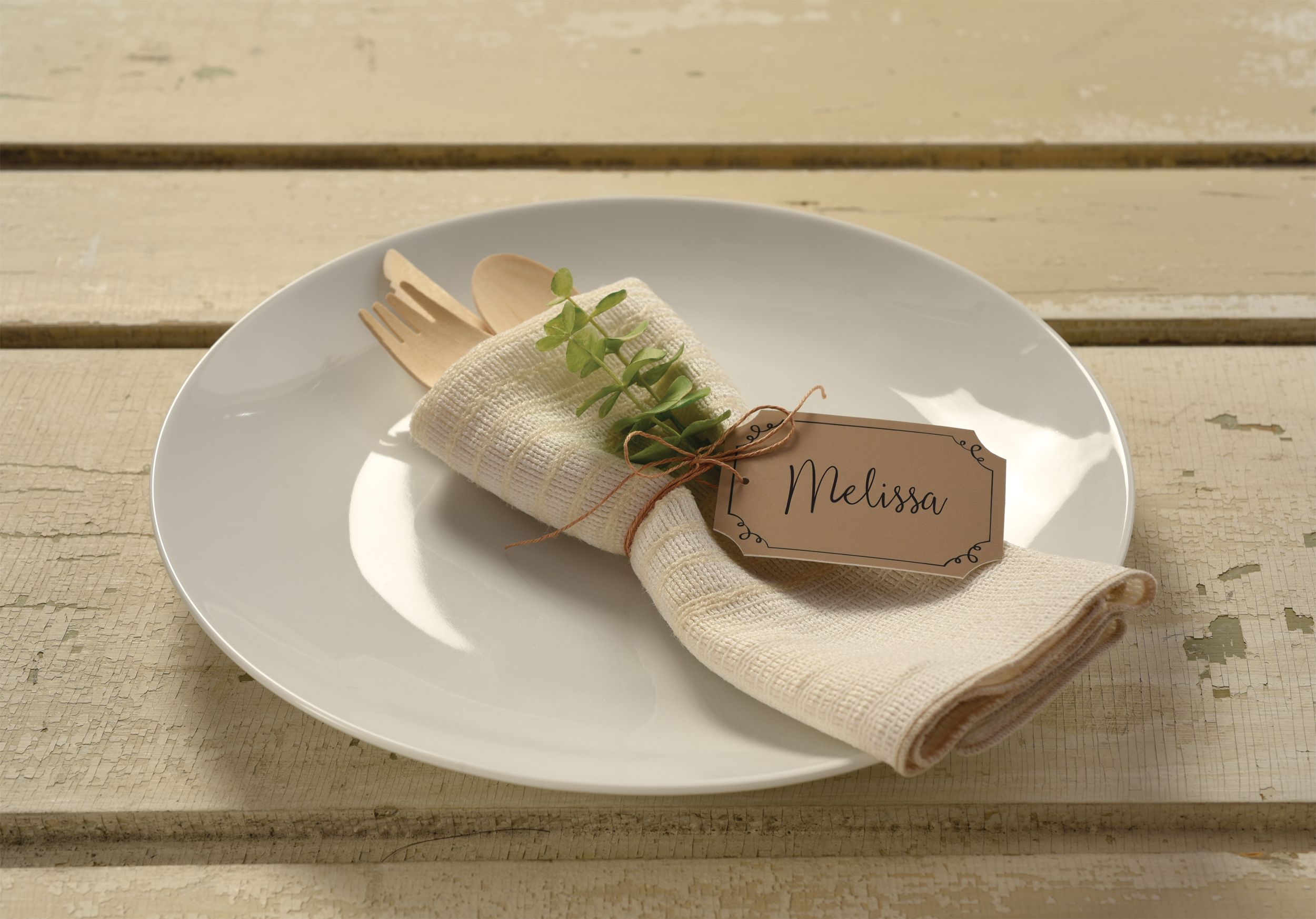 Kraft Tags, 25-pk Overhead_Flat