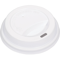Big Party Coffee Cup Lids, For 12-oz Cups, White, 40-pk Front_Angled_Right